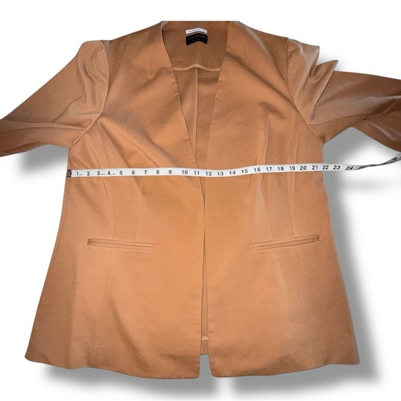LANE BRYANT Ponte Bryant Collarless Blazer - Tan Women’s 16 - Picture 10 of 16